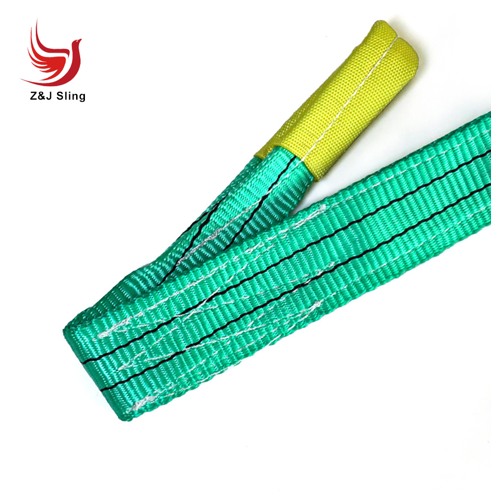 Cheap Price Doubl Ply Polyester Webbing Sling with Lifting Eyes Sf: 8: 1 Sf: 7: 1 Sf: 6: 1 Sf: 5: 1