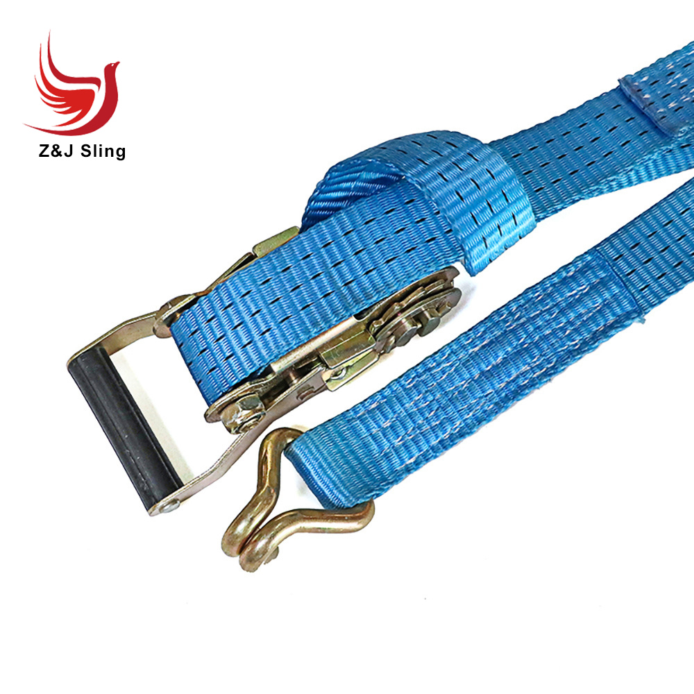 Customized Ratchet Strap Tie Down W/Chain Hinge Extension