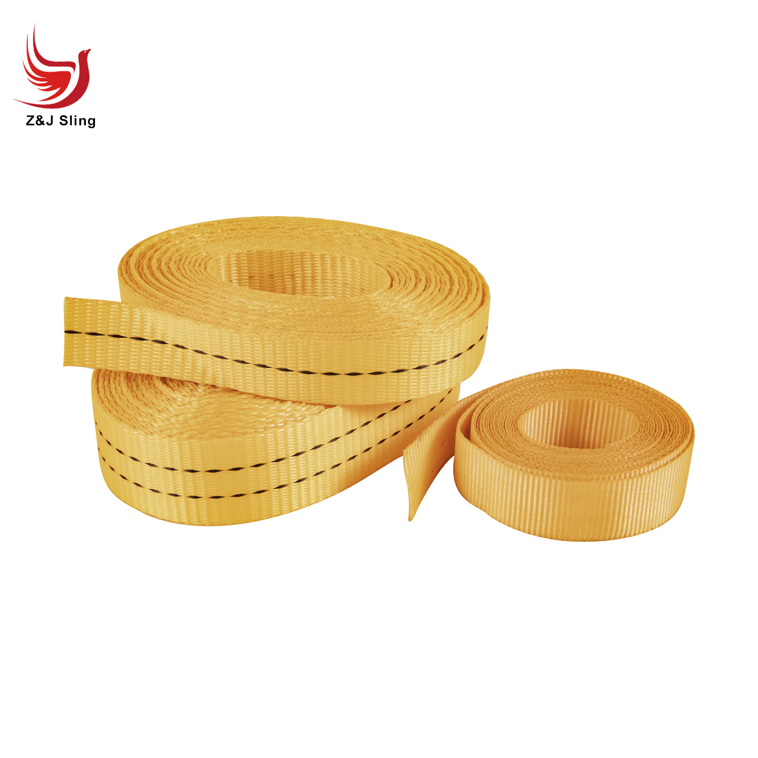 Polyester Webbing Soft Flexible Round Sling Tape Belt for Lifting