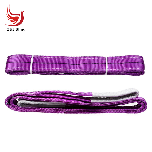 1T Cheap Price Doubl Ply Polyester Webbing Sling with Lifting Eyes Sf: 8: 1 Sf: 7: 1 Sf: 6: 1 Sf: 5: 1