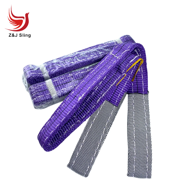 Industrial Lifting Belt 3t Flat Webbing Sling with Reinforced Eyes