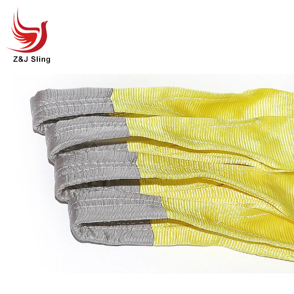 Hot Sale Double Ply Polyester Webbing Sling with Lifting Eyes Sf: 8: 1 Sf: 7: 1 Sf: 6: 1 Sf: 5: 1